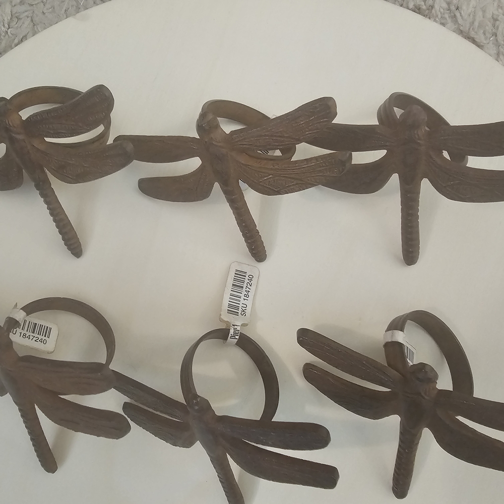 Vintage Pier 1 Wrought Iron Napkin Rings